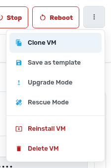 More actions menu